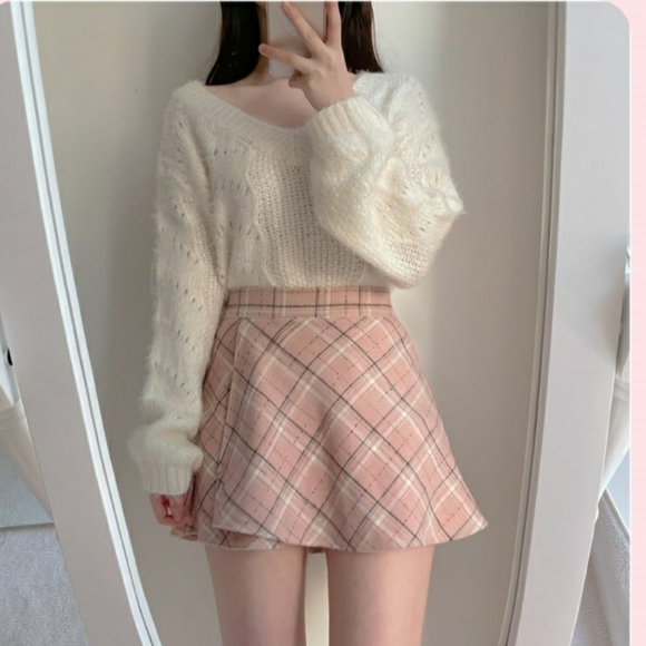 Wool blend mini skort-XS - Picture 6 of 6